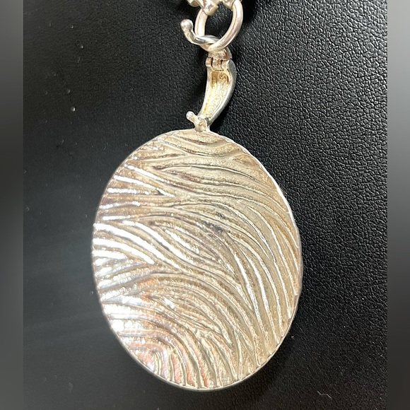 David Sigal Sterling Silver Wave Pendant/Enhancer - Picture 7 of 10